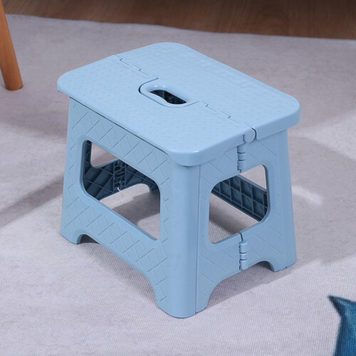 Foldable Plastic Stool Lightweight Space-Saving 22x18cm 462g