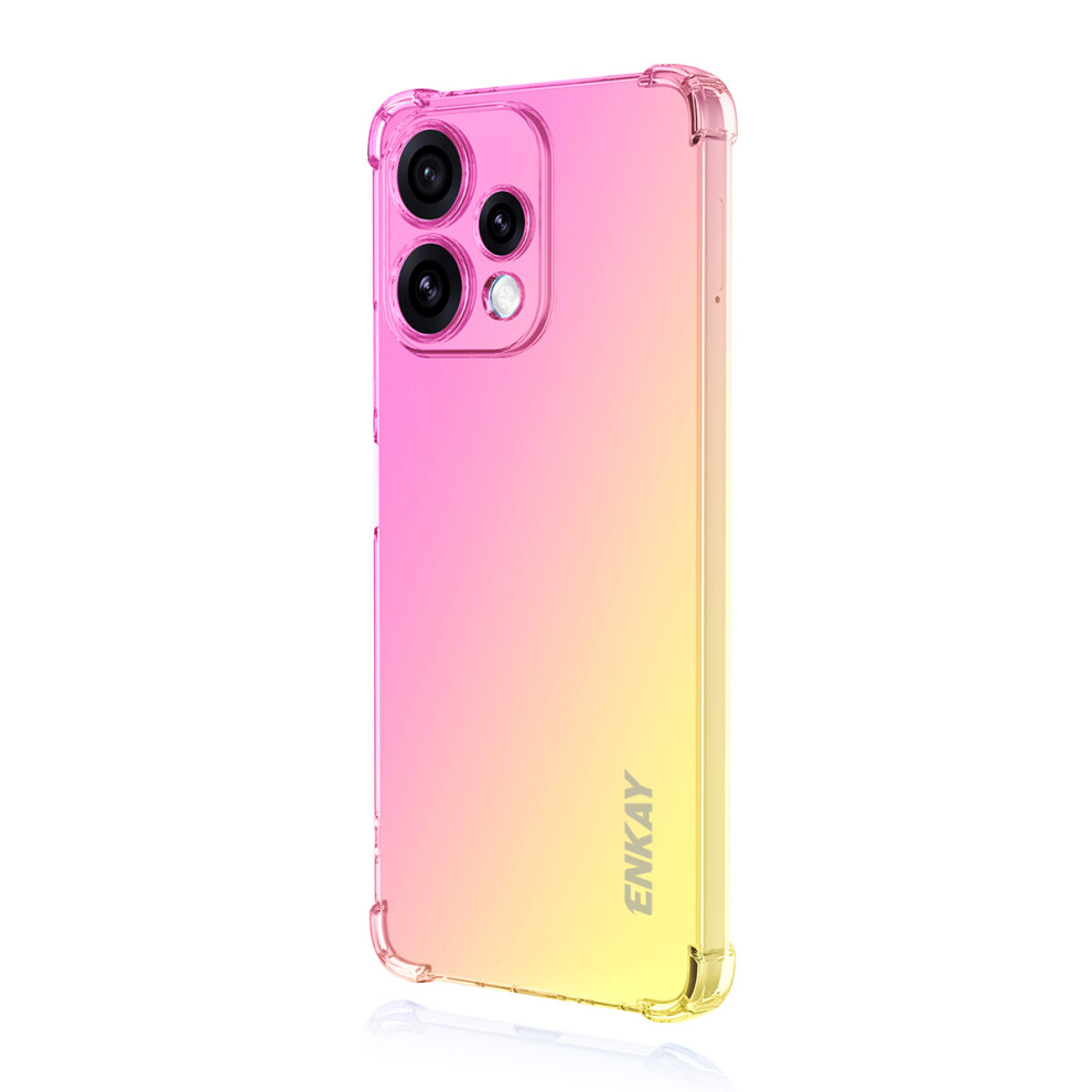 (Pink / Gold) Phone Cover For Oppo Reno15c 5G (China) / Oppo Reno15 5G (Global) Tpu Case Thickened Four Corner Pink,Gold 6914293304766