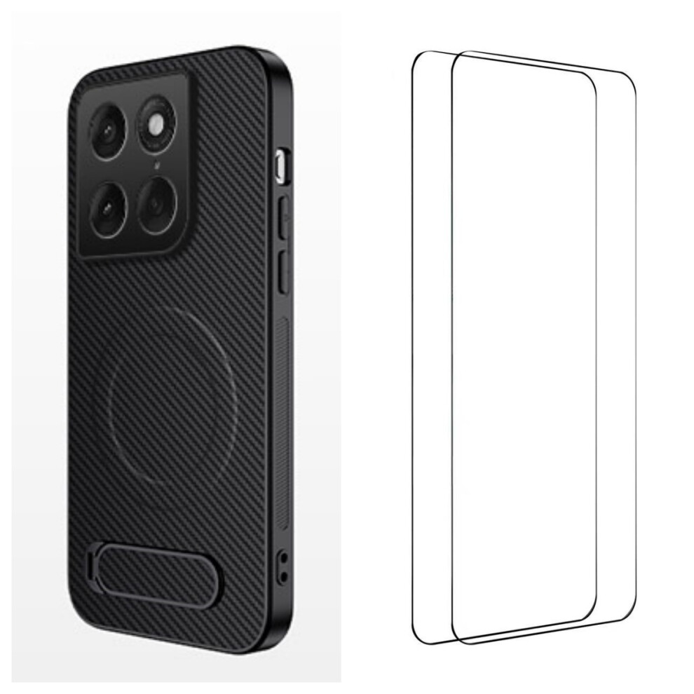 (Black) Phone Cover For Motorola Edge 70 Fusion+ 5G / Motorola Edge 70 Fusion 5G Qt1 Series Magnetic Case W Black 6914298375525
