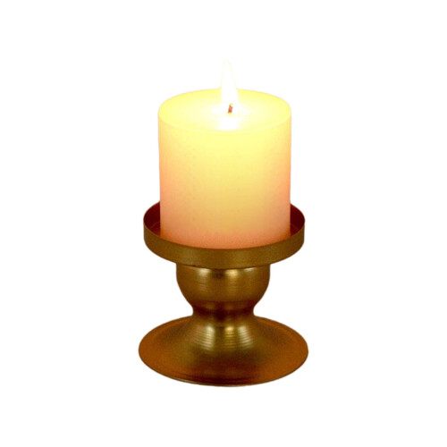 Iron Round Holder Stand – Gold or Black, 6.5 cm