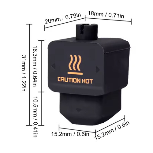 5 Stück Silikonabdeckungen für das Hotend H2D & H2D Combo 1