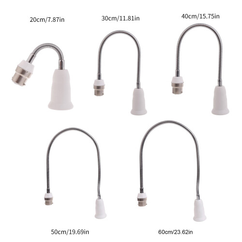 B22-E27 foglalat hosszabbító adapter – 20–60 cm 2