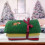 Lot de 4 serviettes de Noël en coton doux brodé 4