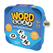 WordSnap Spiel mit Reisetasche, Wortpuzzle für Erwachsene, Familie und Kinder, Spaßspiel ab 8 Jahren, 1-4 Spieler