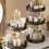 360 Degree Rotating Storage Tray for-cream white Double layer 4