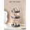 360 Degree Rotating Storage Tray for-cream white Double layer 6