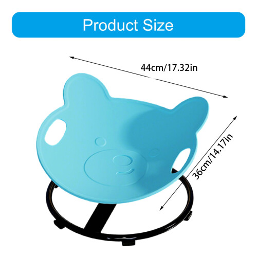 Bear Shape Sensory Swivel Chair Spinner Seat Sit-Light  Blue 1