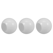 3Pcs Elegant White Glass Globe Shades for Floor Lamp and Wall Sconce