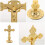 Croix Debout Décorative Zinc Alliage Pour Table Entrée 4