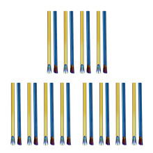 24Pcs Wide Stainless Steel Drink Straws Reusable Metal Smoothie Coffee