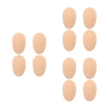 6Pairs Reusable Silicone Chest Pads Light Yellow Self Adhesive for Men