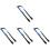 4Pcs Stable Nylon Leg Lifter Strap Blue Convenient Exercise Leg Assist 1