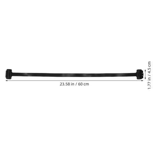 Cabo extensor plano de 16 pinos macho para fêmea, 60 cm 1