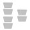 6Pcs Ceramic Tea Bag Storage Bowls White Sugar Packet Holders for Home 1