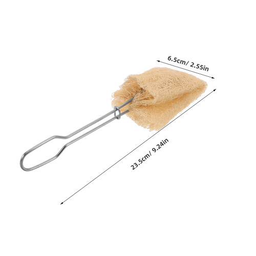 1Ensemble Brosse Réutilisable Loofah Naturel Tête Remplaçable 1