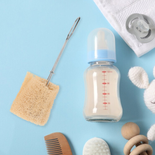 1Ensemble Brosse Réutilisable Loofah Naturel Tête Remplaçable 2