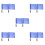 10Pièces Drapeaux Signal Main Bleu Pour Entraînement 3