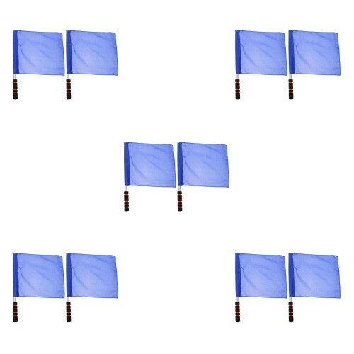 10Pièces Drapeaux Signal Main Bleu Pour Entraînement 2