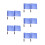 10Pièces Drapeaux Signal Main Bleu Pour Entraînement 4