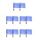 10Pièces Drapeaux Signal Main Bleu Pour Entraînement 5
