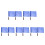 10Pièces Drapeaux Signal Main Bleu Pour Entraînement 7