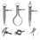 3Pcs Adjustable Metal Spring Caliper Precision Scribing Tool for Metal 5