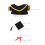 2Sets Abschlussoutfit Farbige Mütze & Robe Für Plüschtiere 2