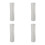 4Pcs Paper Lampshade Replacement for Floor Lamp Soft Light Beige Decor 2