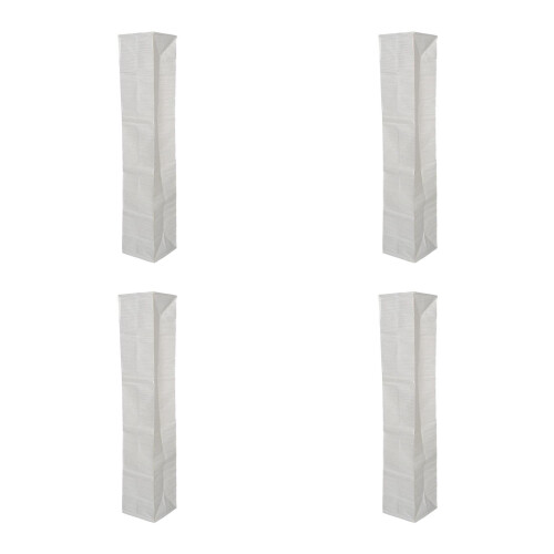 4Pcs Paper Lampshade Replacement for Floor Lamp Soft Light Beige Decor 1