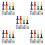 400Pcs Vibrant Plastic Game Counters for Kids Board Game Pawns 2