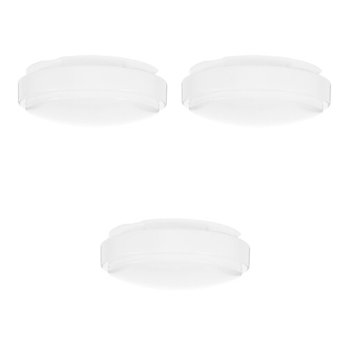 3Pcs White Round Dome Plastic Lampshades for Ceiling Light Replacement 1