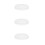 3Pcs White Round Dome Plastic Lampshades for Ceiling Light Replacement 3