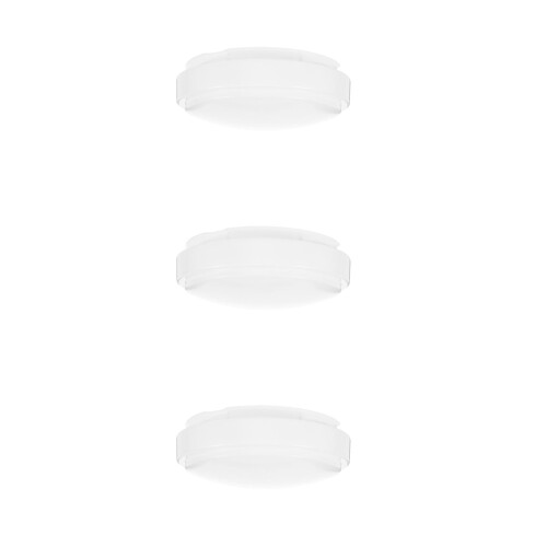 3Pcs White Round Dome Plastic Lampshades for Ceiling Light Replacement 2