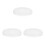 3Pcs White Round Dome Plastic Lampshades for Ceiling Light Replacement 4