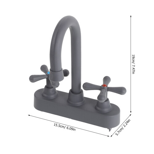 Pretend Kitchen Sink Faucet Toy Plastic Replacement for Kids 1