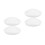 4Pcs White Flush Mount Light Covers with Design 2