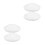 4Pcs White Flush Mount Light Covers with Design 3