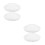 4Pcs White Flush Mount Light Covers with Design 6