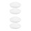 4Pcs White Flush Mount Light Covers with Design 7