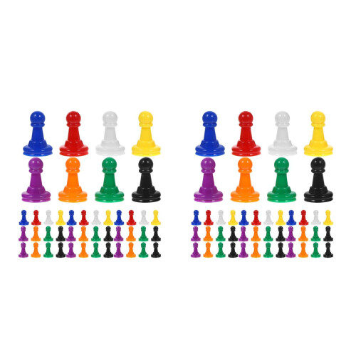 160Pcs Vibrant Colored Plastic Game Pieces for Board Game Accessories 1