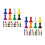160Pcs Vibrant Colored Plastic Game Pieces for Board Game Accessories 5