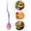 Multi-Color Culinary Tasting Spoon with Tweezer 2in1 Kitchen Tool 6