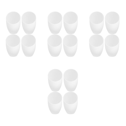 16Pcs White Plastic Lamp Shade Covers for Table Floor Hanging Lamps 2