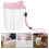 Boîte Médicamenteuse Rose Compartiments Étanches Transport 5