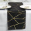 Chemin de table géométrique noir et or en polyester 30,5 x 274 cm 2