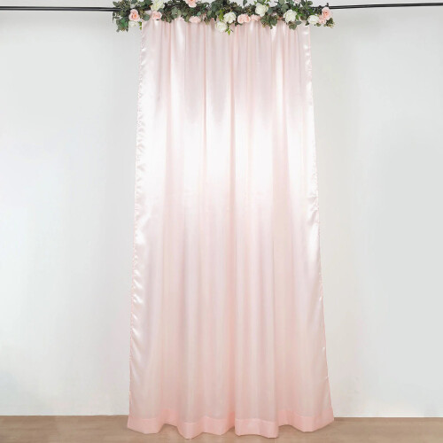 Blush satin baggrundsgardin 2,4 m x 3 m 1