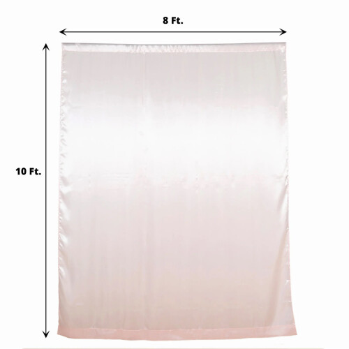 Blush satin baggrundsgardin 2,4 m x 3 m 2