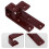 6Pcs Heavy Duty Coffee Bunk Bed Ladder Brackets with Rubberized Hooks 6