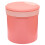 Copo de café da manhã com tampa, 450ml, plástico rosa. 4