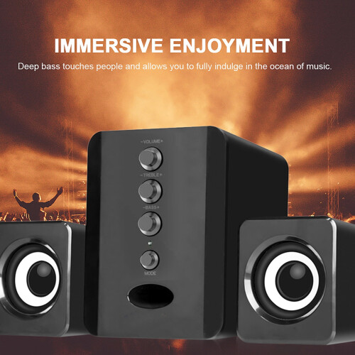 D-202USB kabelgebundene Computerlautsprecher mit Bass-Stereoklang 2